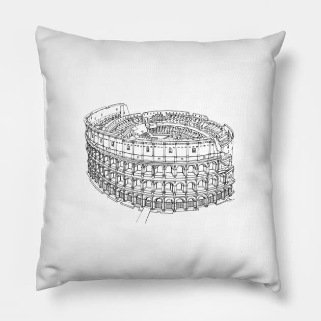 Colosseum Pillow by valery in the gallery