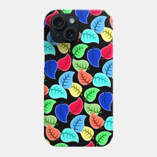 Colorful Leaf Pattern Phone Case