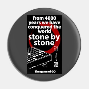 conquer the world stone by stone Pin