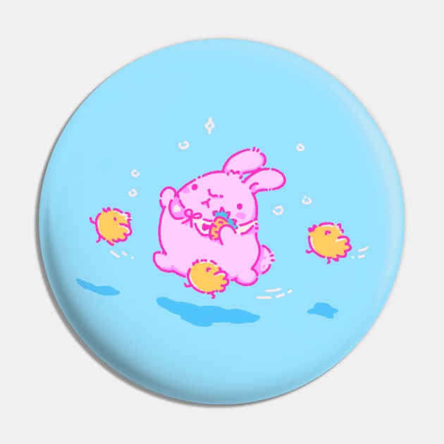 Easter buuny Pin by Tinyarts