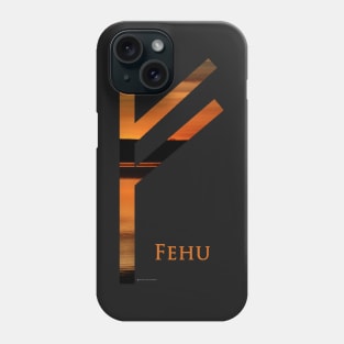 Elder Futhark - Fehu Rune Phone Case