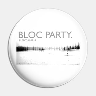 Bloc Party - Silent Alarm - White Deconstructed Pin