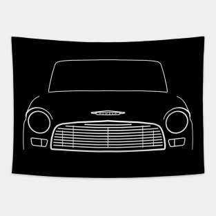 Humber Hawk classic car outline graphic (white) Tapestry