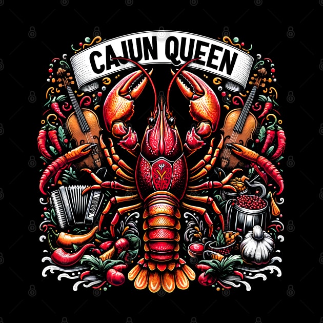 Cajun Queen Crawfish Boil Crawdaddy Mudbugs by E