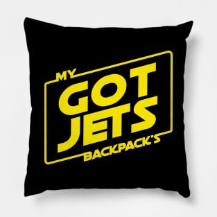 My backpack's got jets! Pillow