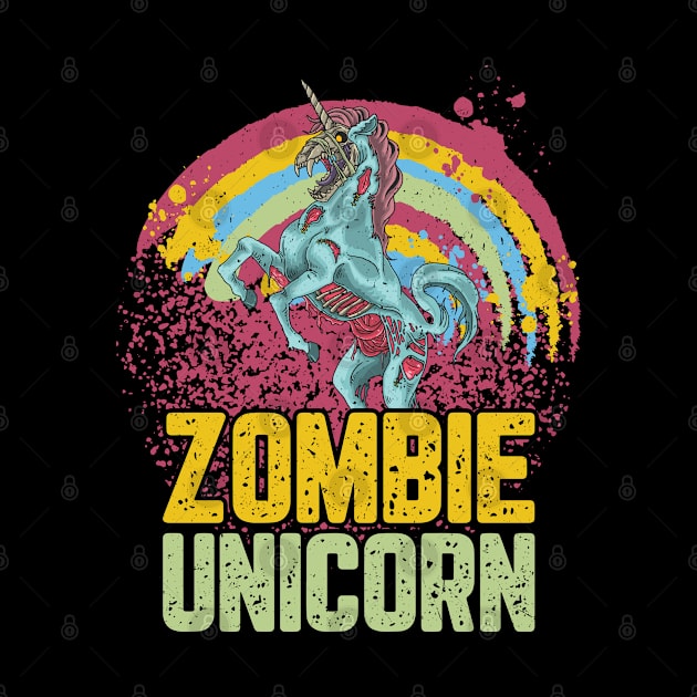 Zombie Unicorn I Love Brainbows by swissles