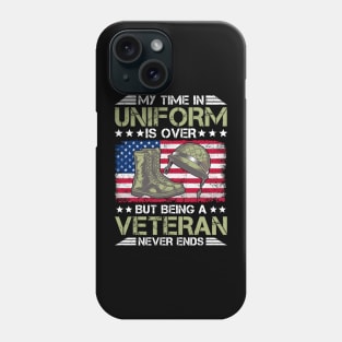 Thank you Veterans Day Funny Flag Design for Grandpa and Dad Phone Case