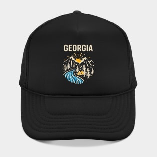 Vintage Nature Landscape - Georgia Hat