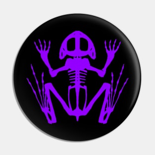 Frog Skeleton (Purple) Pin