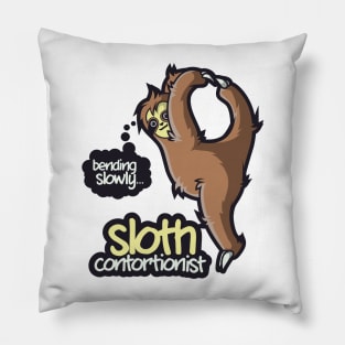 Sloth Shirt Kids Contortionist Shirt Yoga Gymnast Tumbler Pillow