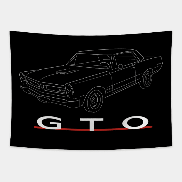 1965 Pontiac GTO - 3/4 View Tapestry by earth angel