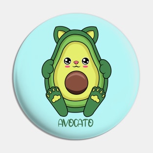 cute avocato kawaii for avocado ans cat lovers. Pin