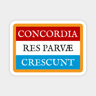 Concordia res parvae crescunt Magnet