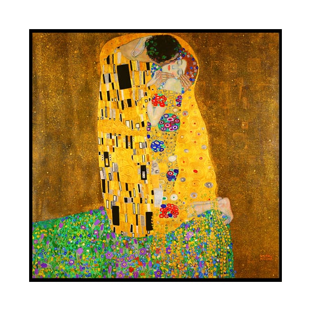 Gustav Klimt the kiss Famous art by CONCEPTDVS