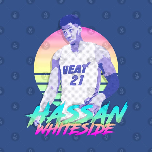 Hassan Whiteside Retro Futuristic Aesthetic by StupidHead