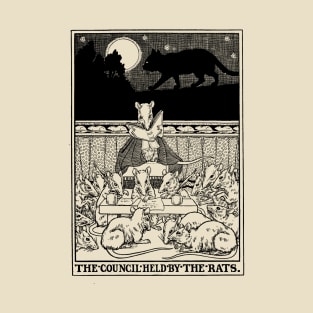 The Council Held by the Rats - Vintage illustration T-Shirt