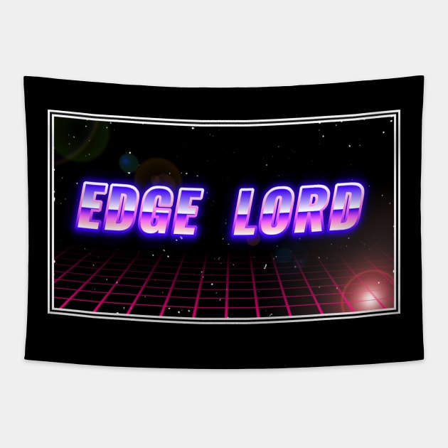 Edge Lord Retro Tapestry by faceyneck