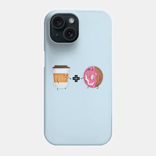 Coffee and Donut Love Phone Case