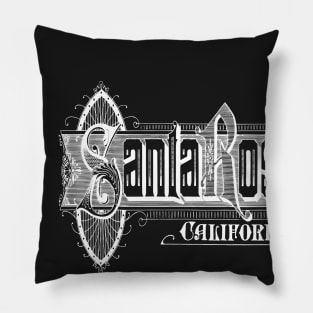 Vintage Santa Rosa, CA Pillow