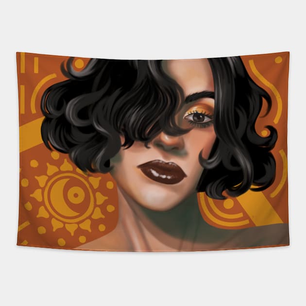 Sunny Sunshine Tapestry by SosiCreatesArt