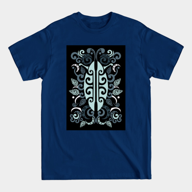 Disover Taniwha in Teal - Maori Design - T-Shirt