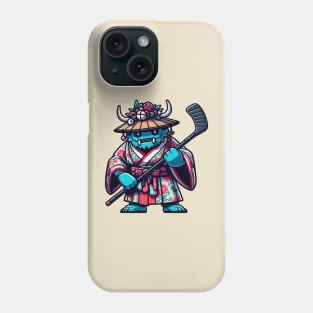 Ice hockey monster Phone Case