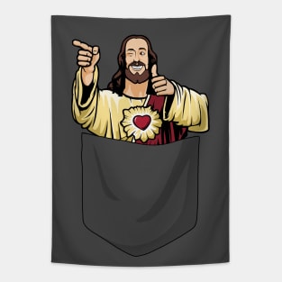 Buddy Christ in Pocket Tapestry