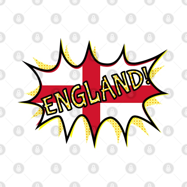 Flag of England POW star by mailboxdisco