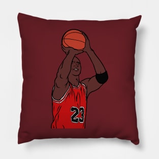 Michael Jordan Eyes Closed Free Throw Pillow