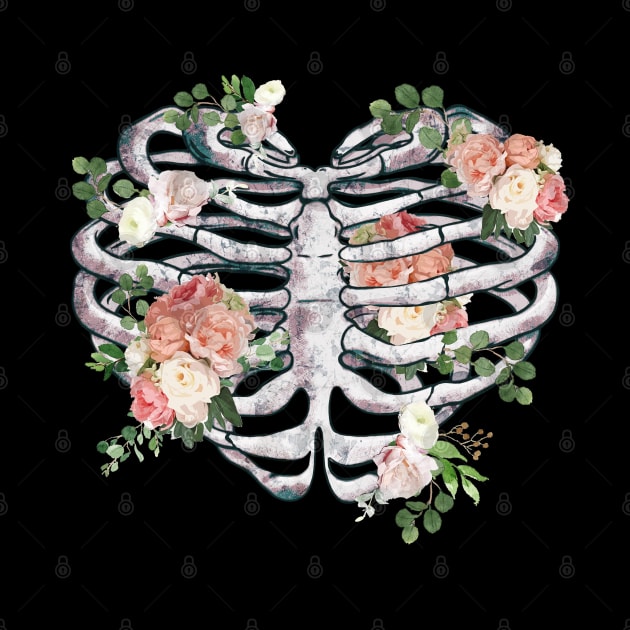 Rib Cage Floral 7 by Collagedream