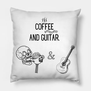 Coffee, and Guitar Pillow