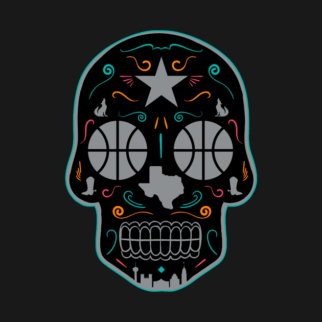 San Antonio Sugar Skull by StickyHenderson