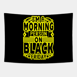 black friday, yellow and black friday Tapestry