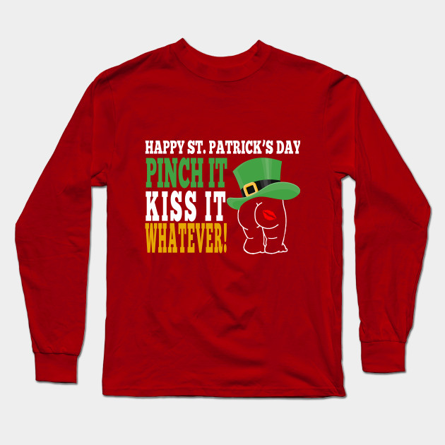 Cool Apparel Shop Luck of The Irish Happy St Patricks Day Sweatshirt Red