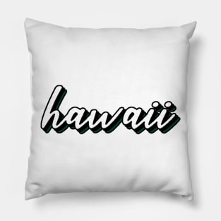 Hawaii University Colors Design Pillow