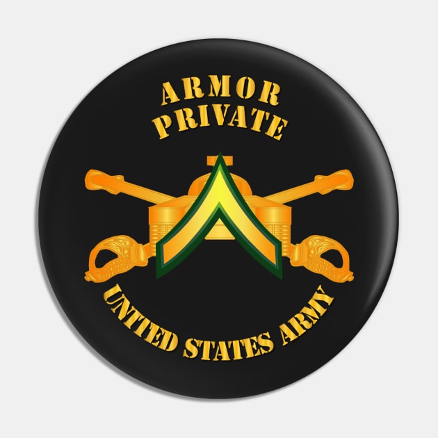 Armor - Enlisted - Private - PVT2 Pin by twix123844
