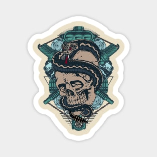 Engine Skull Magnet