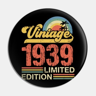 Retro vintage 1939 limited edition Pin