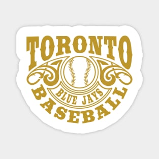 Vintage Retro Toronto Blue Jays Baseball Magnet