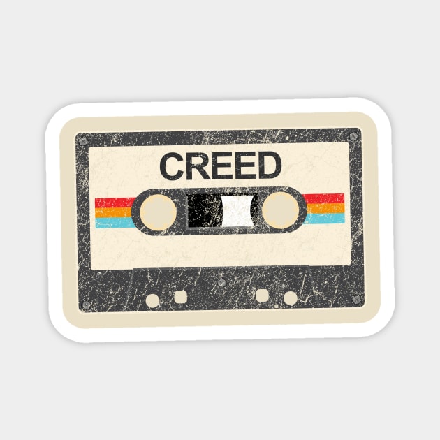 Creed kurniamarga vintage cassette tape Magnet by kurniamarga.artisticcolorful