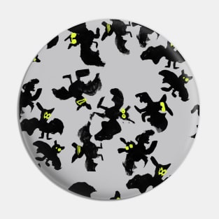 funny Funky Bats - happy disco Halloween!!! Pin