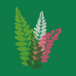 Ferns | Green Pink | T-Shirt