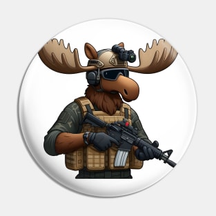 Tactical Moose Pin