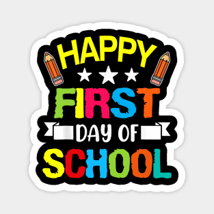 Happy First Day Of School Teacher Back To School Student Magnet