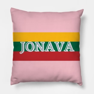 Jonava City in Lithuania Pillow