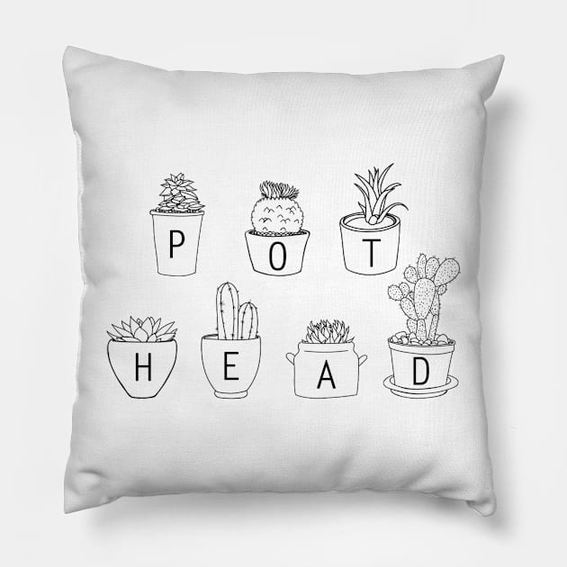 Pot Head Pillow by barn-of-nature