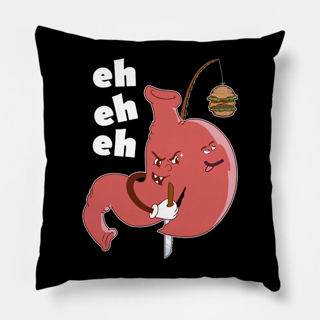 Gastric Sleeve Funny Cartoon Bariatric Surgery Pillow by USProudness