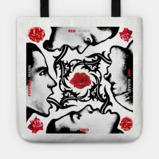 RCHP Red Hot Chilli Peppers Blood Sugar Sex Magik Album Retro Satire Tote