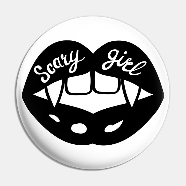 Gothic woman lips with Scary girl lettering. Vampire fangs in black mouth Halloween Bloody kiss jaws mohochrome illustration. Pin by Agras