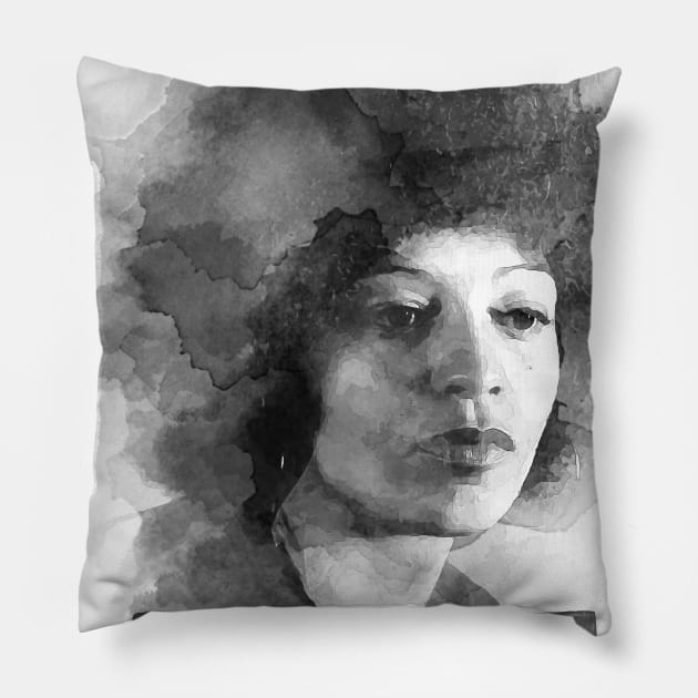 Angela Davis Resist Pillow by schmuck.court